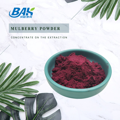 Organic Morus Alba L Mulberry Fruit Bột màu tím Chất chứa ở nơi mát mẻ và khô