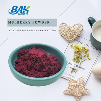 Organic Morus Alba L Mulberry Fruit Bột màu tím Chất chứa ở nơi mát mẻ và khô