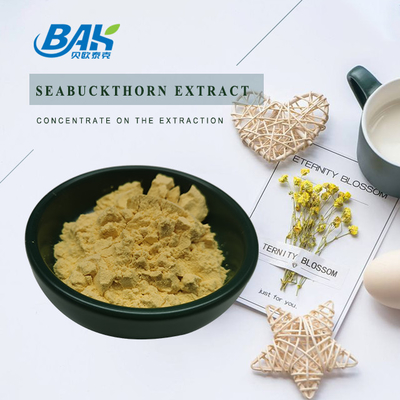 Thức ăn Seabuckthorn Berry Fruit Powder 100% Pass 80 Mesh