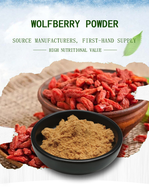 50% Polysaccharides Chiết xuất Wolfberry Bột mịn màu nâu chống oxy hóa