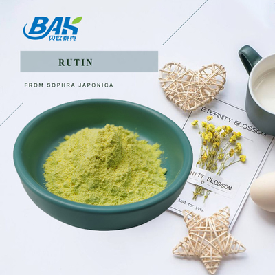 Các thành phần mỹ phẩm tự nhiên 95% Rutin Sophora Japonica chiết xuất bột màu vàng