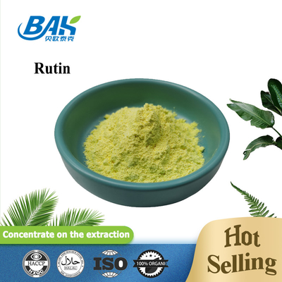 Các thành phần mỹ phẩm tự nhiên 95% Rutin Sophora Japonica chiết xuất bột màu vàng