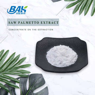 Nhà máy cung cấp Chiết xuất Saw Palmetto 25% 35% 45% Axit béo Serenoa Repens White Powder