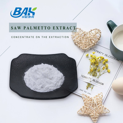 Nhà máy cung cấp Chiết xuất Saw Palmetto 25% 35% 45% Axit béo Serenoa Repens White Powder