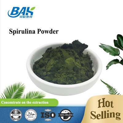100% hữu cơ Spirulina Capsule Thực phẩm bổ sung Bột màu xanh lá cây đậm