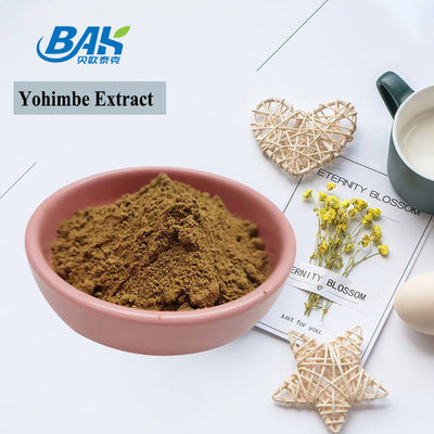 5% -98% Yohimbe Extract 100% Pass 80 Mesh Corynanthe Yohimbe L Bột màu vàng nâu