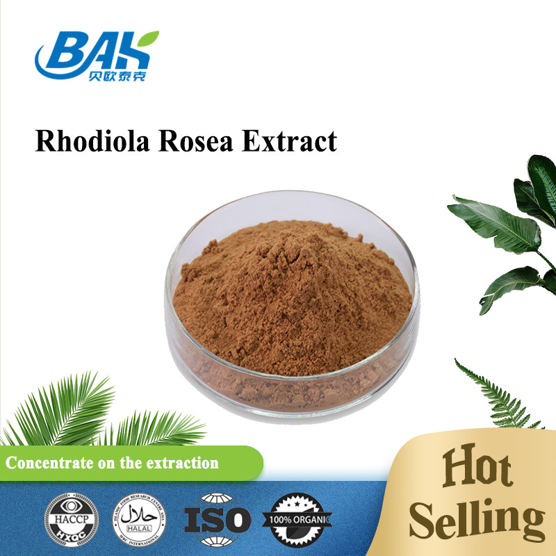 Bổ sung sức khỏe hữu cơ cho nam Rosavin 1% -10% Rhodiola Rosea L Chiết xuất bột màu nâu đỏ