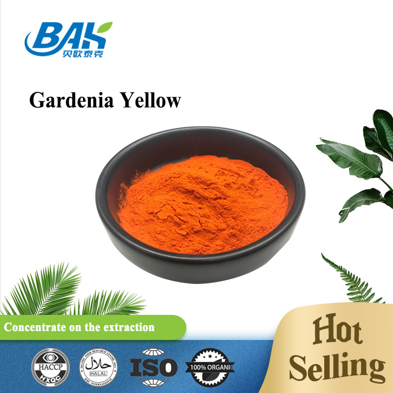 Gardenia Yellow Bột màu thực phẩm Chất phụ gia thực phẩm tự nhiên 94238-00-3